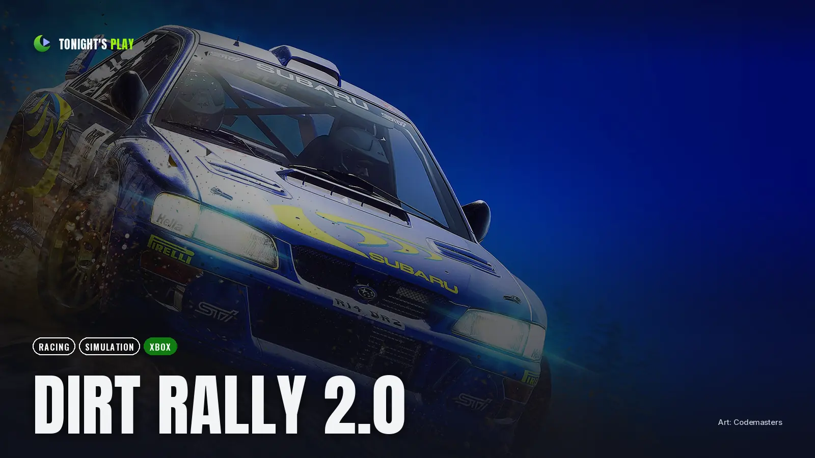 DiRT Rally 2.0 cover art