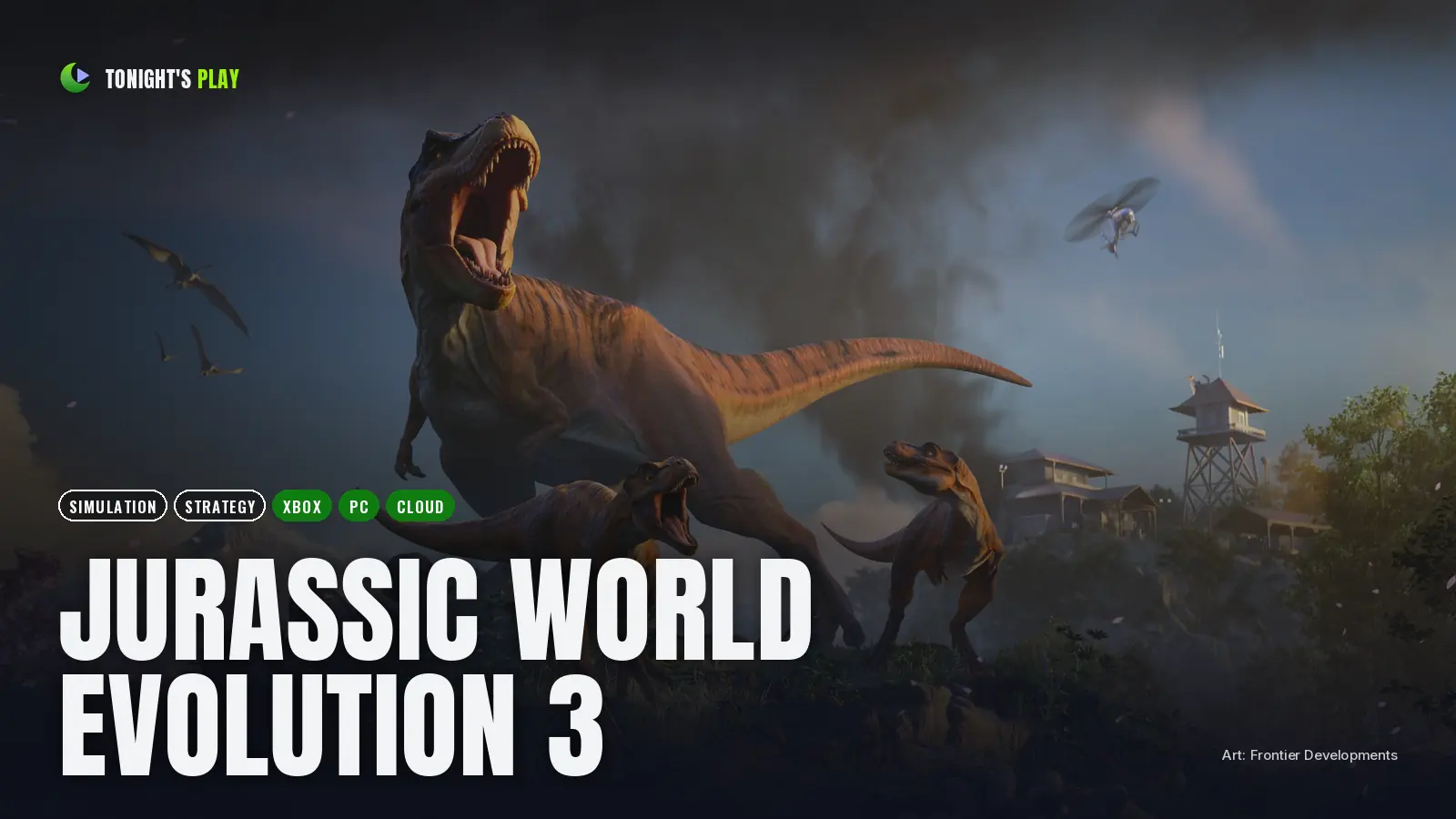 Jurassic World Evolution 3 cover art
