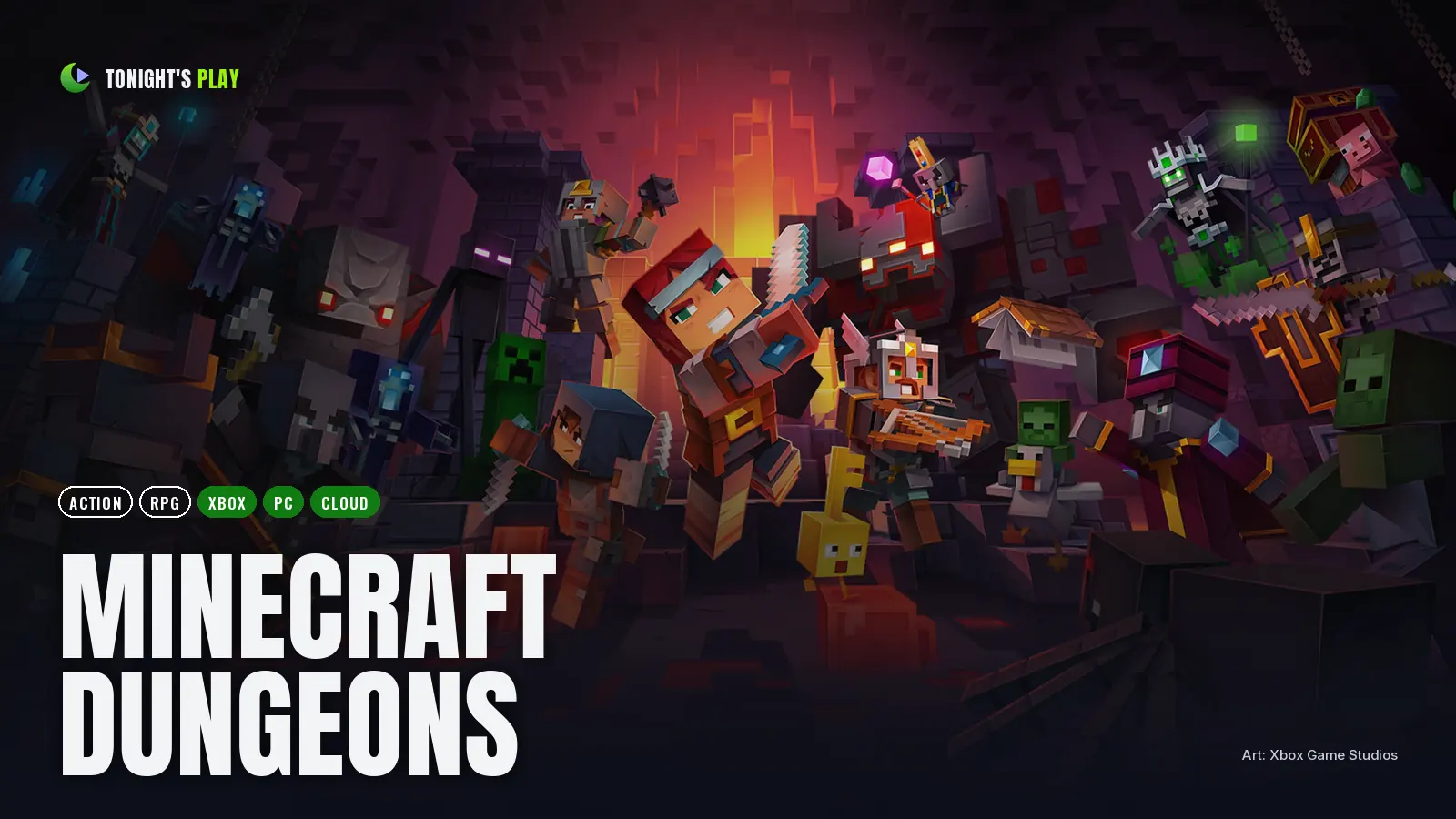 Minecraft Dungeons cover art