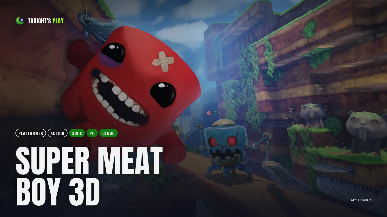 Super Meat Boy 3D cover art