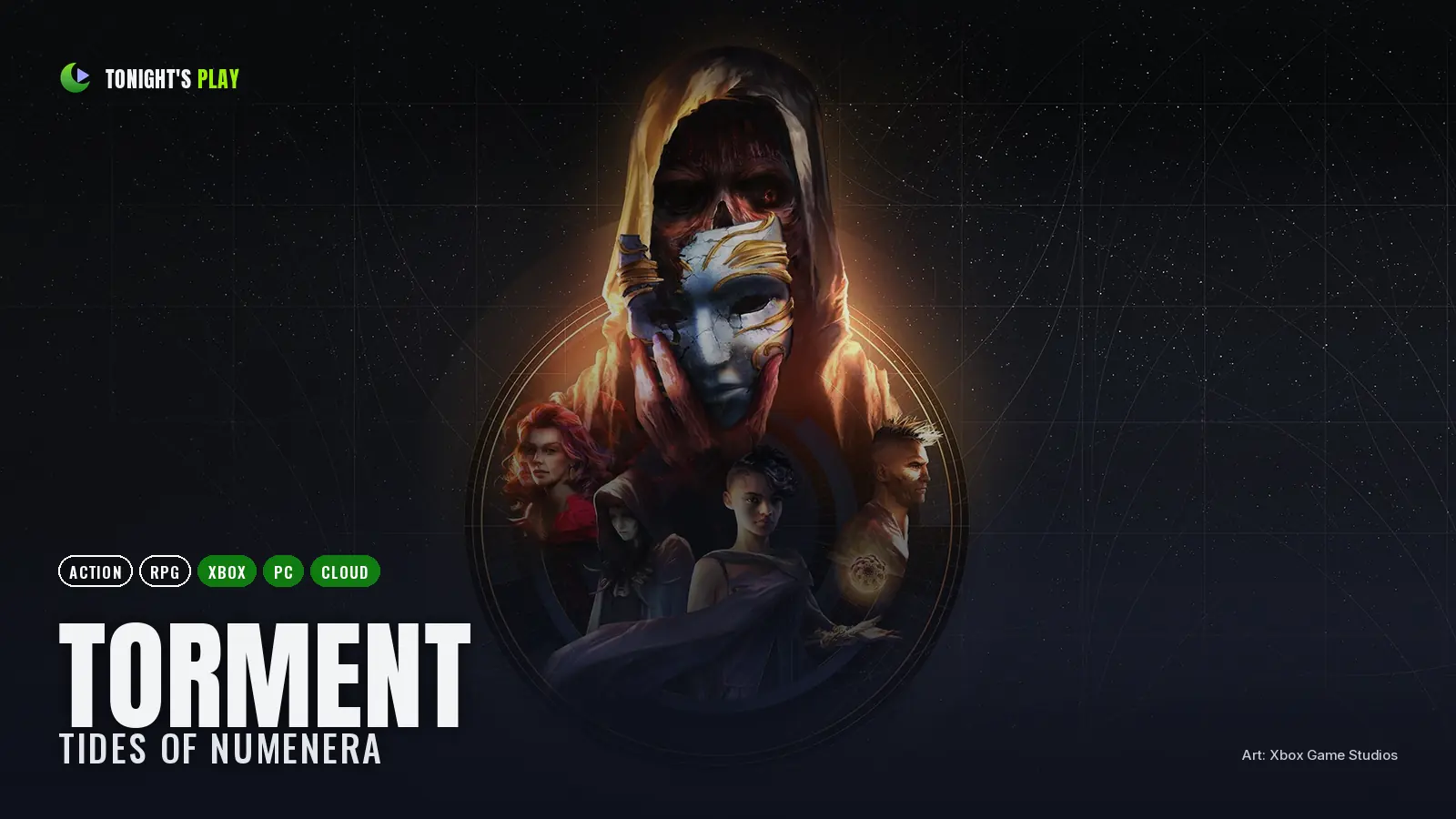 Torment: Tides of Numenera cover art